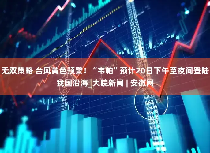 无双策略 台风黄色预警！“韦帕”预计20日下午至夜间登陆我国沿海_大皖新闻 | 安徽网