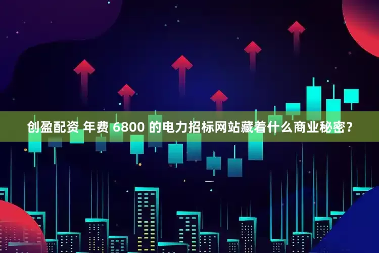 创盈配资 年费 6800 的电力招标网站藏着什么商业秘密？